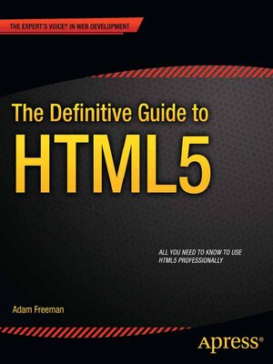 cover image of The Definitive Guide to HTML5